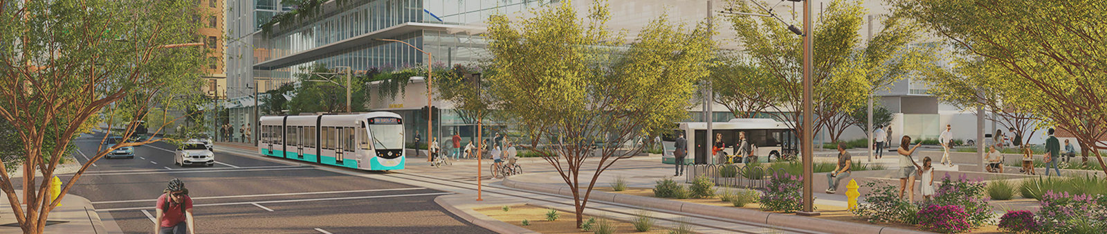 rendering of the front of the building