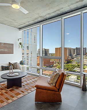 Living room with chair